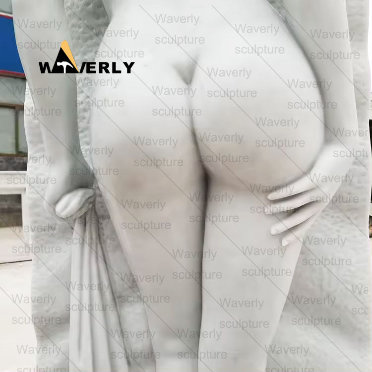 Marble naked woman sculpture