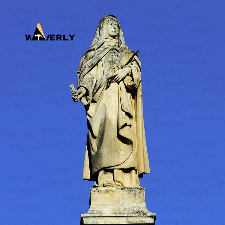 Marble St. Theresa Of Avila statue