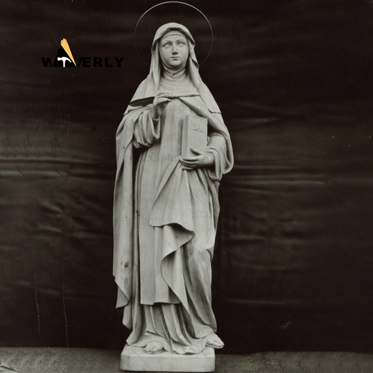 Marble St. Theresa Of Avila statue