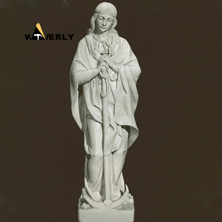 Marble St Philomena statue