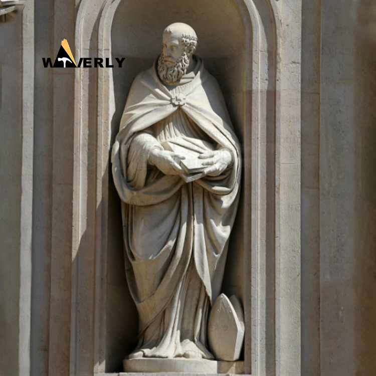 Marble St Benedict statue