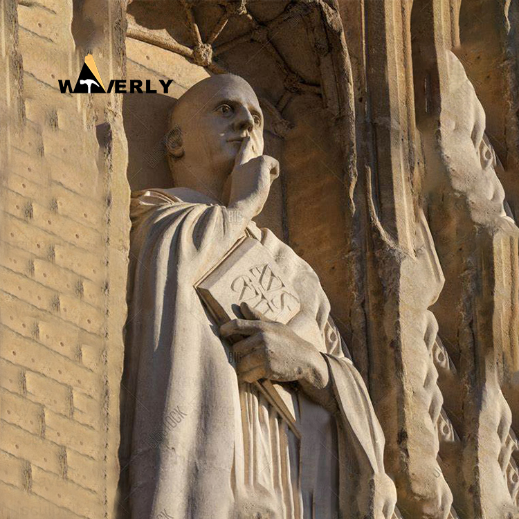 Marble St Benedict statue