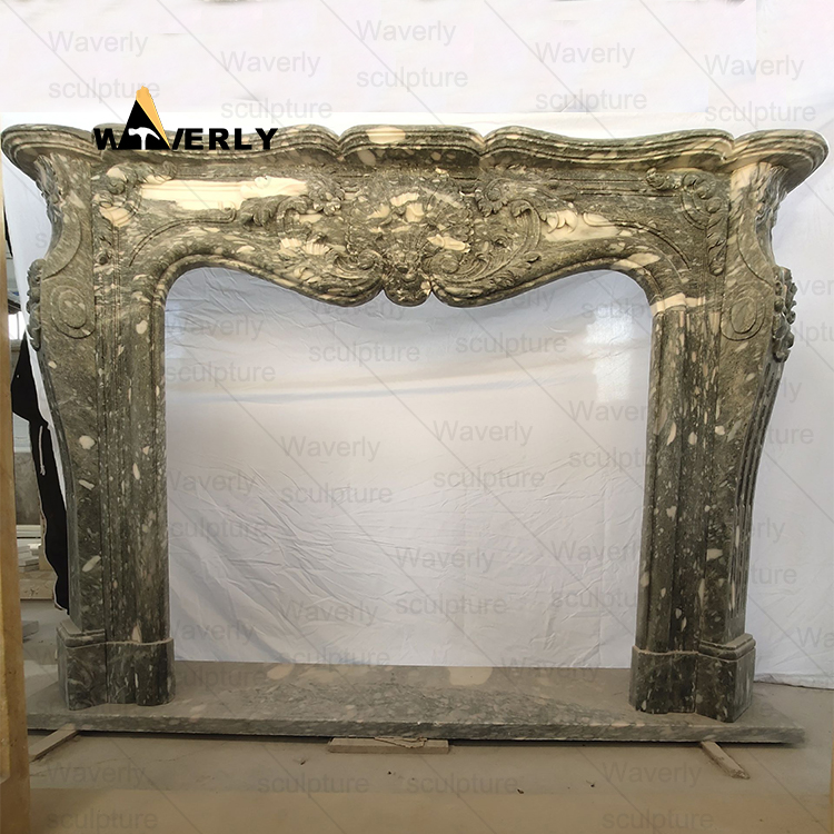 European style Marble Fireplace Mantel--MFK35002