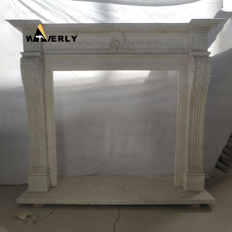 luxury Marble Fireplace Mantel--MFK35003