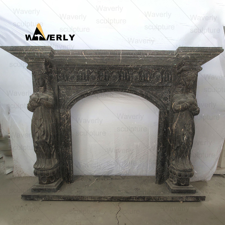 luxury Marble Fireplace Mantel--MFK35003