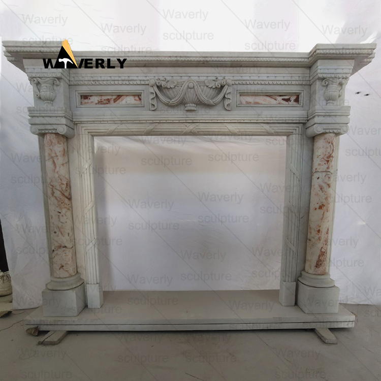 European Style Marble Fireplace Mantel-- MFK35009