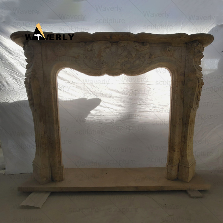 European Style Marble Fireplace Mantel-- MFK35009