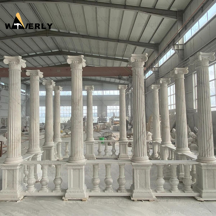 Stone Pillar Marble Portico Columns-MCK36005