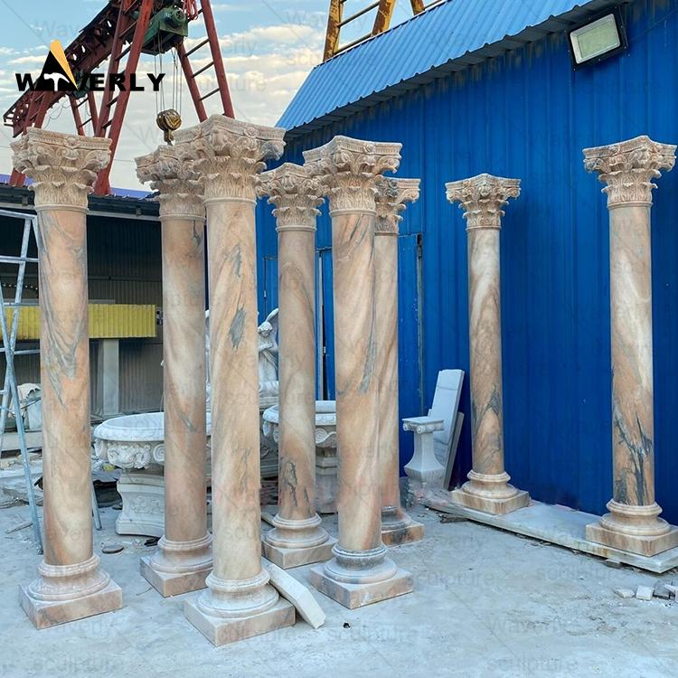 Stone Pillar Marble Portico Columns-MCK36005