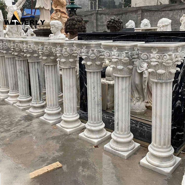 Stone Pillar Marble Portico Columns-MCK36005