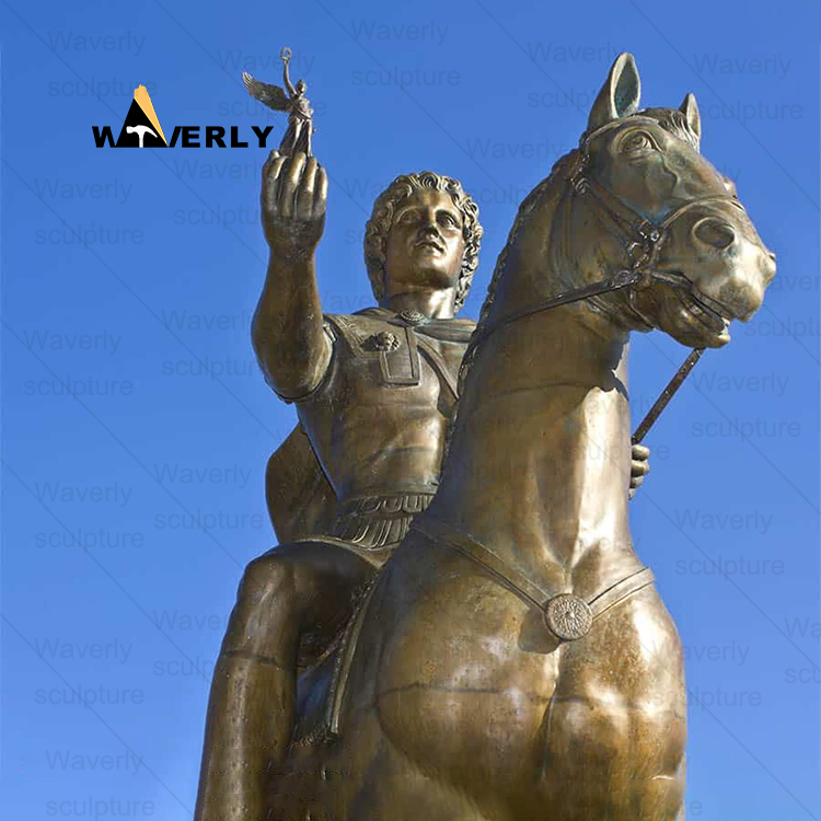 Alexander The Great Art arts Bronze Statue-BKL-30102