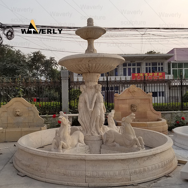 Marble Woman Female Statues Stone Water Fountain -MFK311008