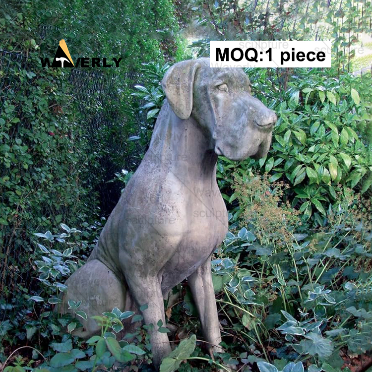 Bronze Cute Great Danes statue -BRZ-31401