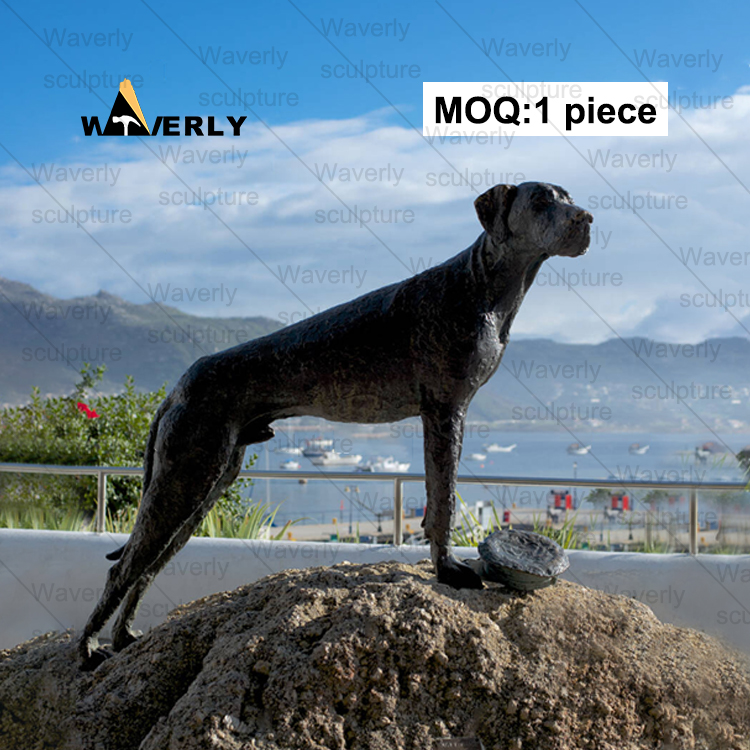 Bronze Cute Great Danes statue -BRZ-31401