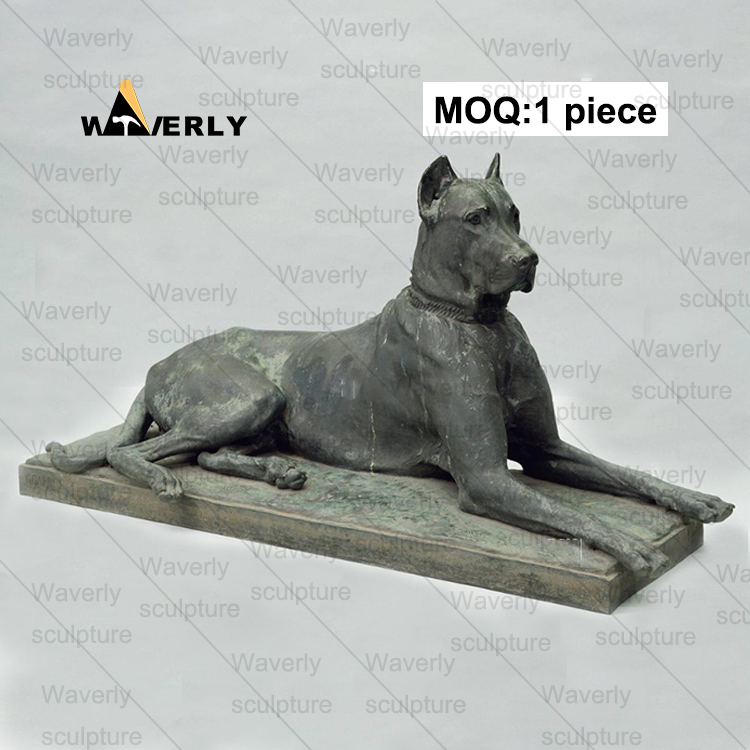 Bronze Cute Great Danes statue -BRZ-31401