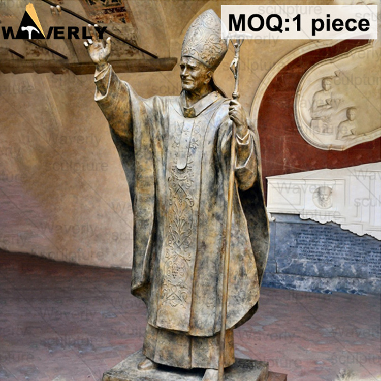 Bronze statue of saint paul of the cross BFC24-31502