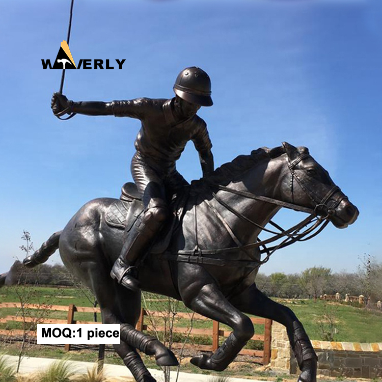 Bronze Polo Player Statue  BBL-31601