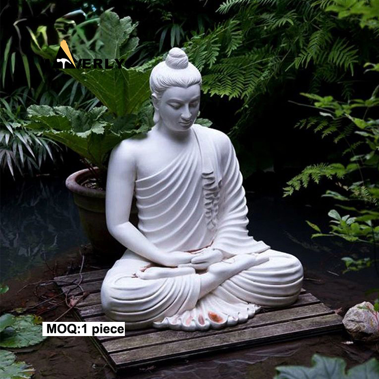 high quality White Marble idol Buddha Statue  MKL-32004