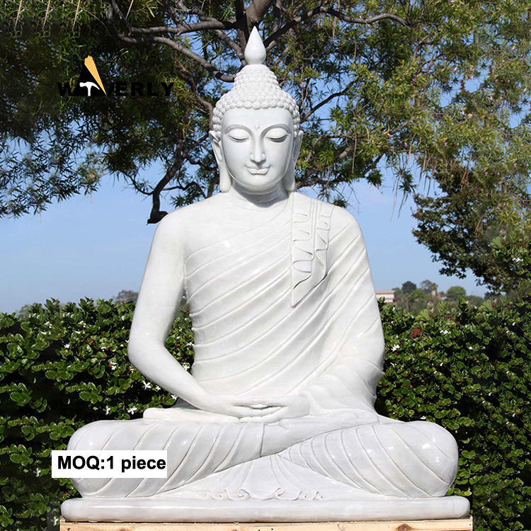 White Marble idol Buddha Statue  MKL-32003