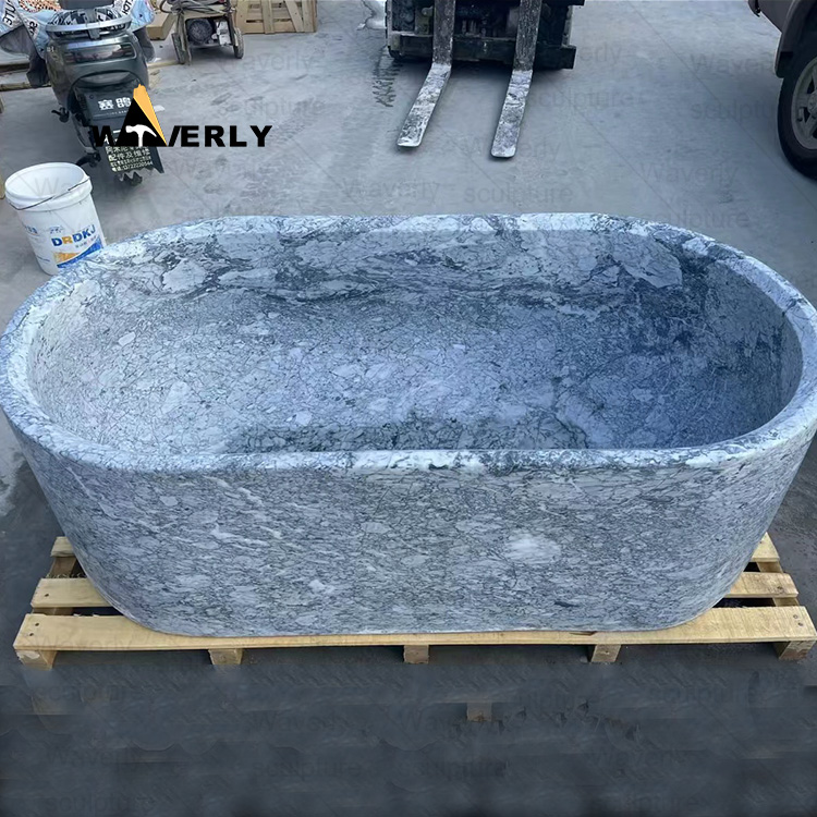 Retro colors Stone Marble Freestanding Bathtub  MRL-32202