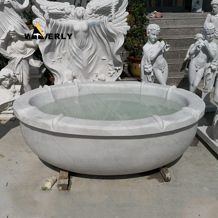 Retro colors Stone Marble Freestanding Bathtub  MRL-32202