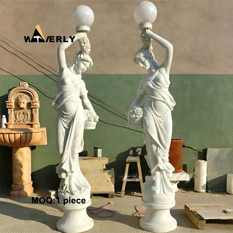 Marble Light Luxury Women's Sculpture With Light   MRE-32303