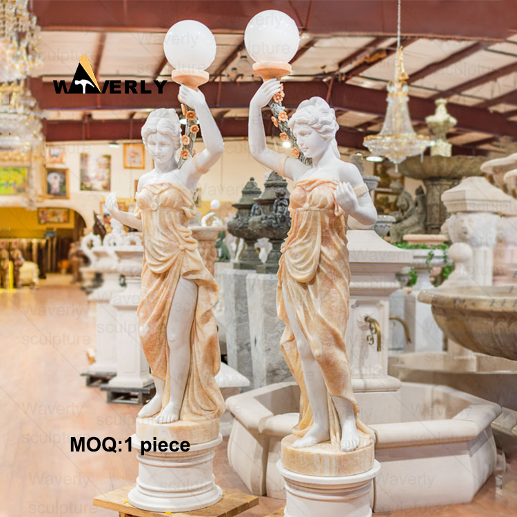 Marble Light Luxury Women's Sculpture With Light   MRE-32303