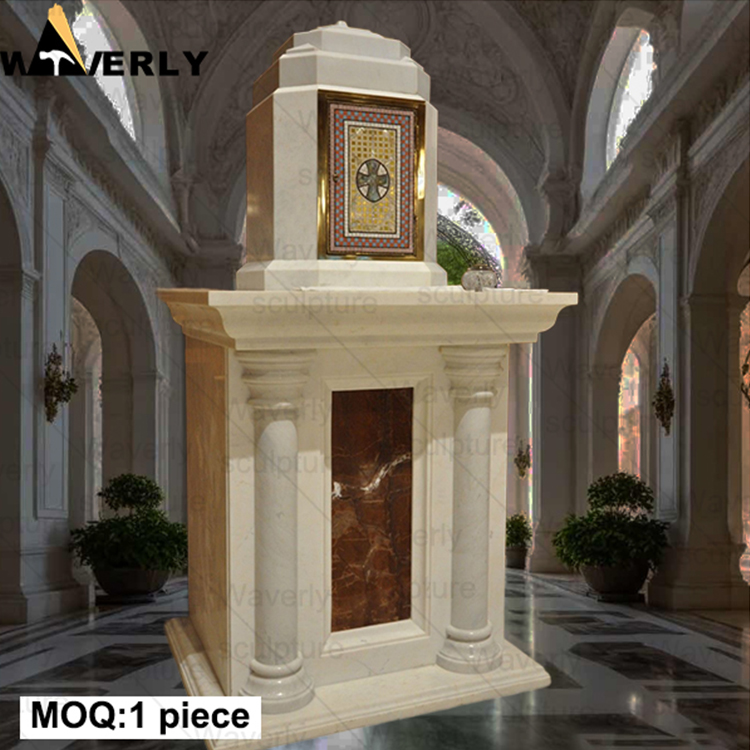 Custom Design Luxury Stone Marble Tabernacle MC -32702