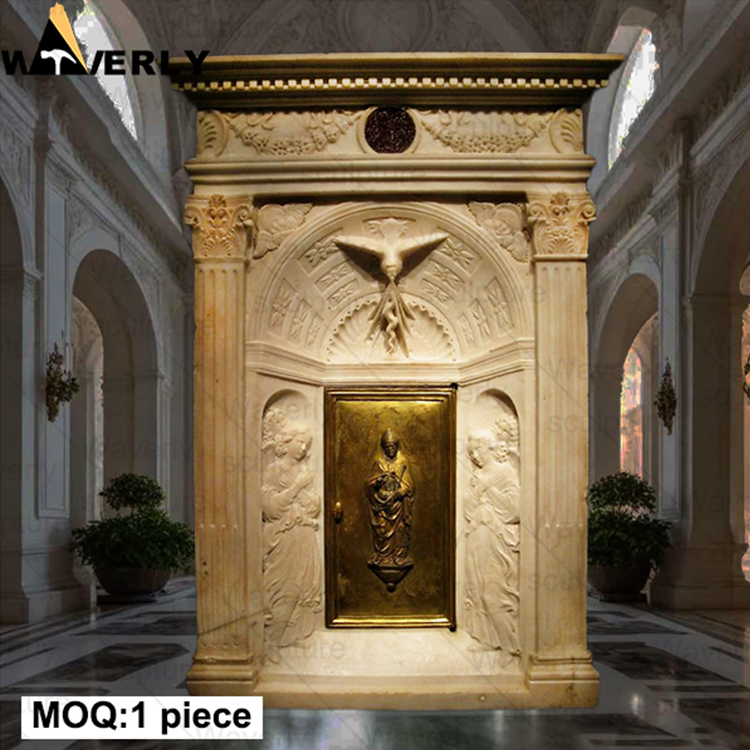 Custom Design Luxury Stone Marble Tabernacle MC -32702