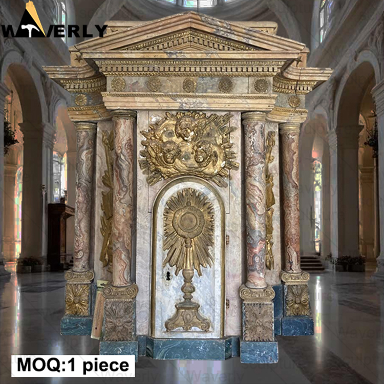 Custom Design Luxury Stone Marble Tabernacle MC -32702