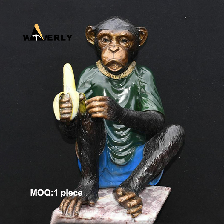 Life Size Metal Monkey Bronze Statue BRO-32801