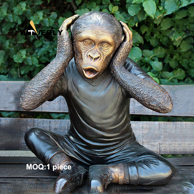 Bronze Monkey Statue Sculpture BRO-32802