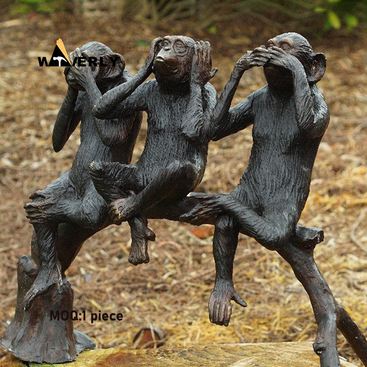 Three Monkeys Bronze Statue BRO-33001