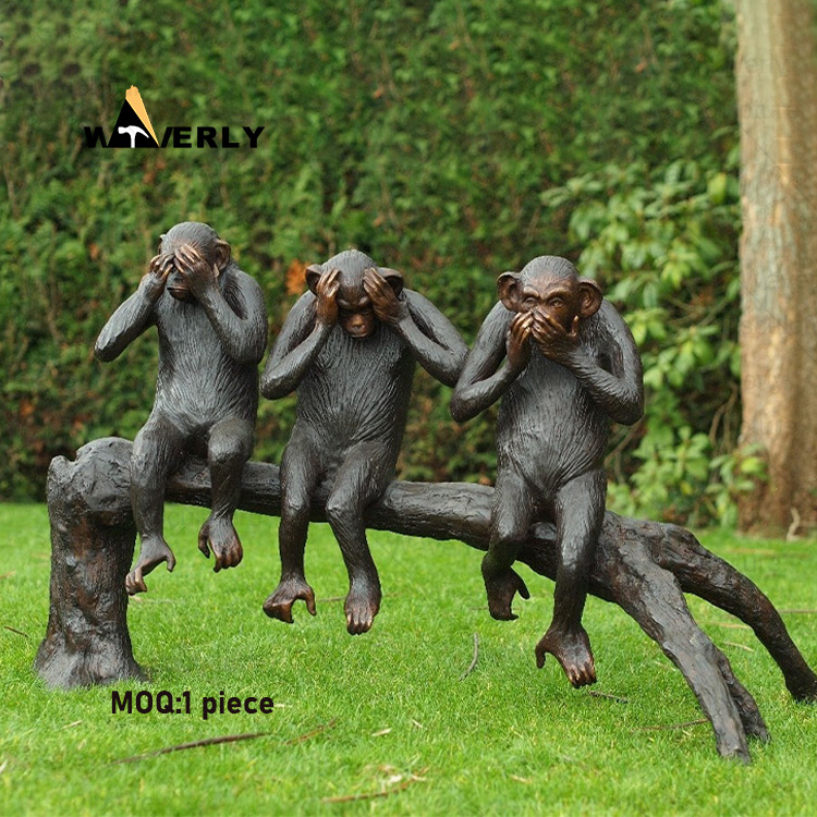 Three Monkeys Bronze Statue BRO-33001