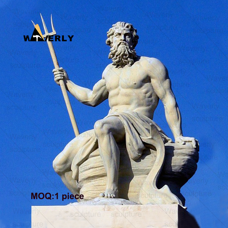 Marble Stone The Sculpture Of Poseidon The Sea God MAR-33101