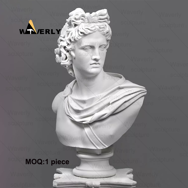 Marble Stone Bust The Sculpture Of Apollo The Sun God MAR-33105