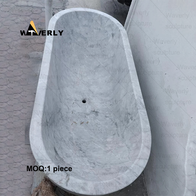 White Marble Bathtub MAR-40602