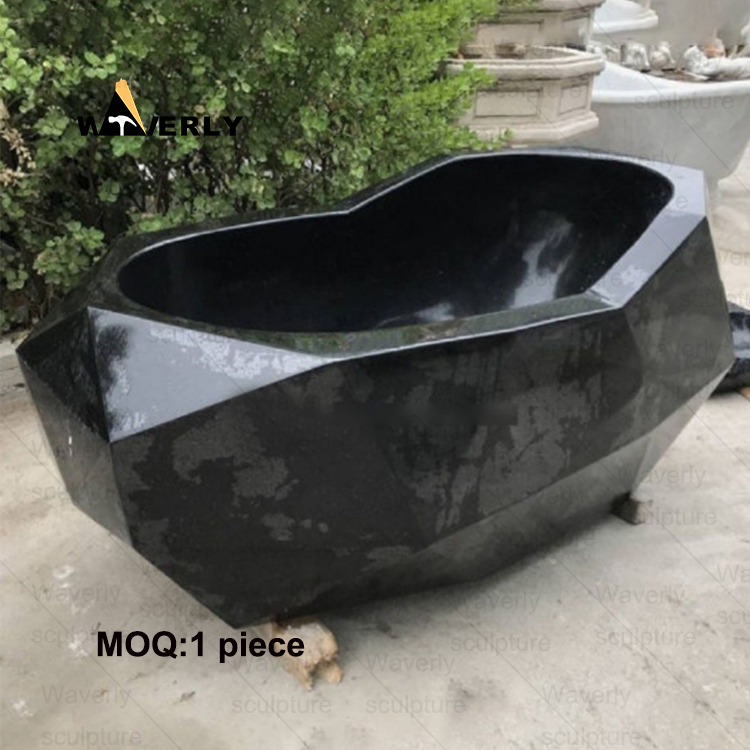 Bathroom Black Heart Shaped Bathtub -40901