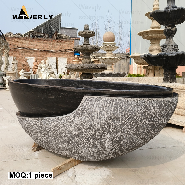 Custom Design Antique granite bathtub C24-71003