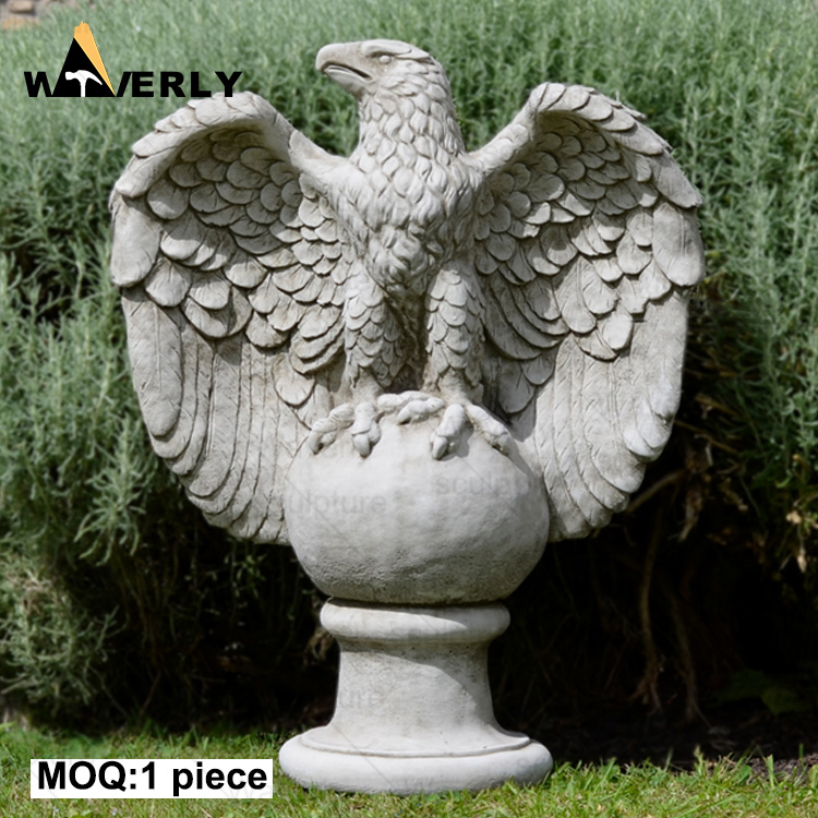 Sunset Red marble eagle statue ME-73107CH