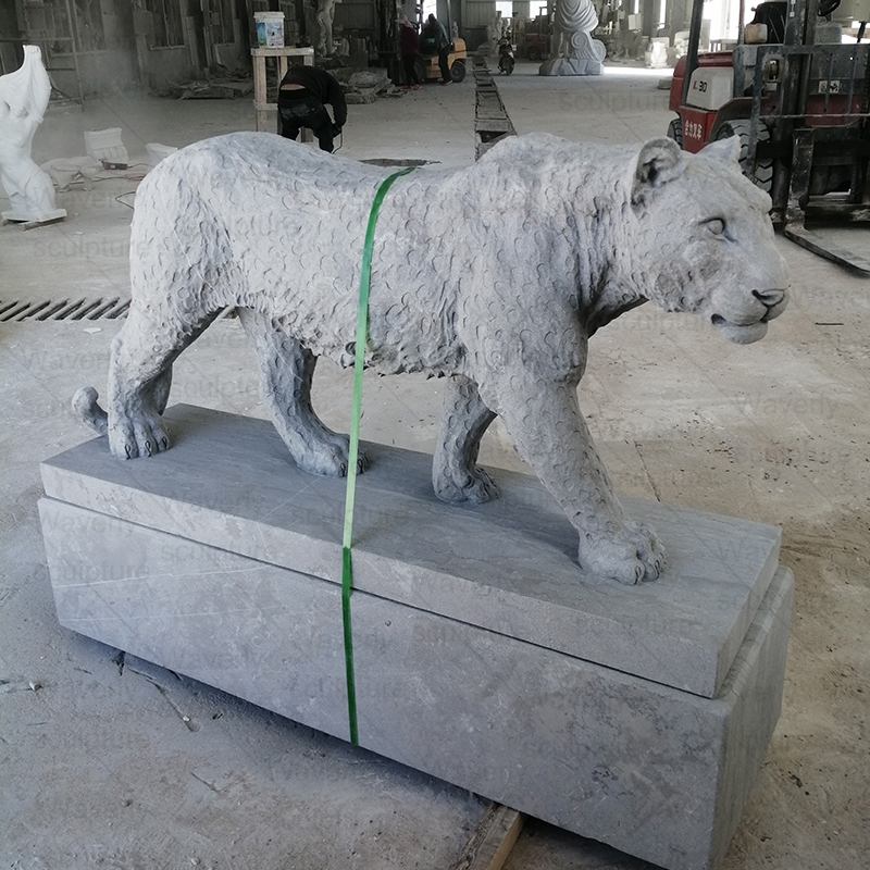 Natural Stone leopard statue ML-83001CH