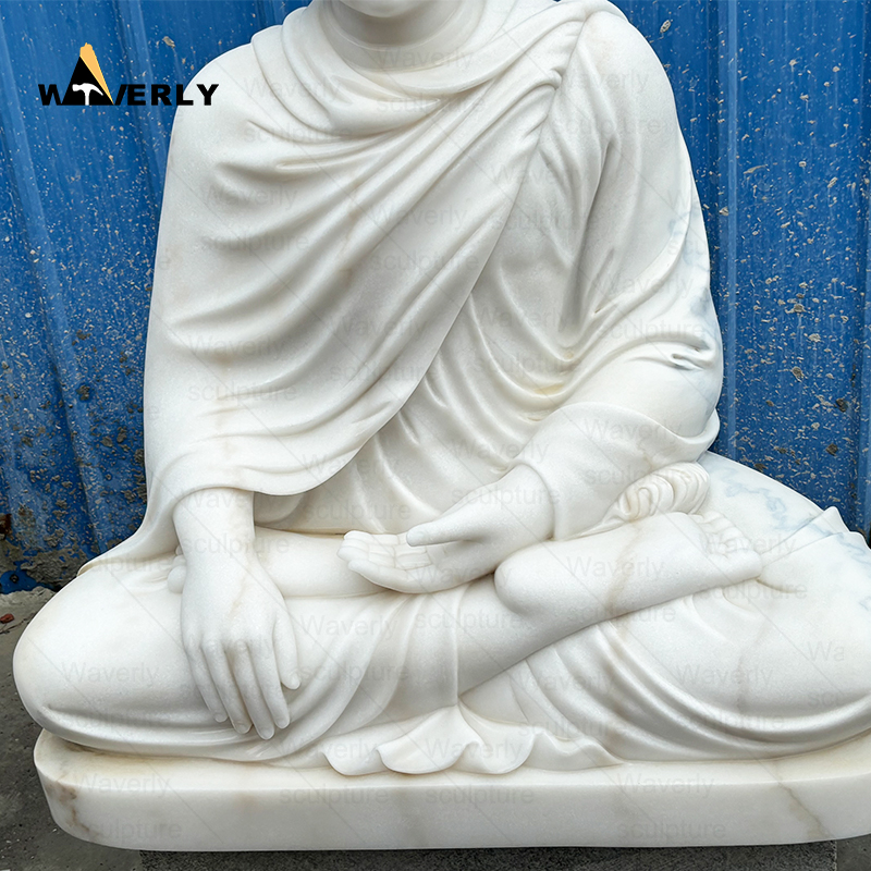 Home decor large marble buddha statues MBC24-9-1203