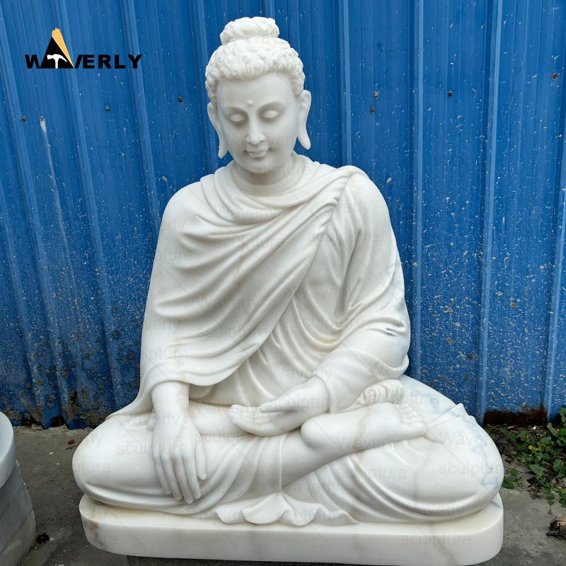 Home decor large marble buddha statues MBC24-9-1203