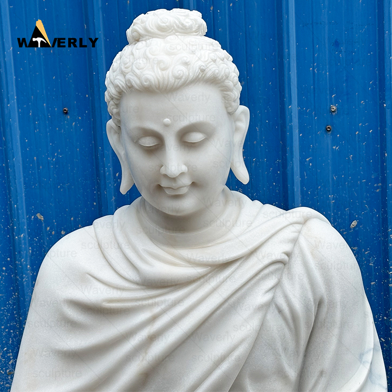 Home decor large marble buddha statues MBC24-9-1203