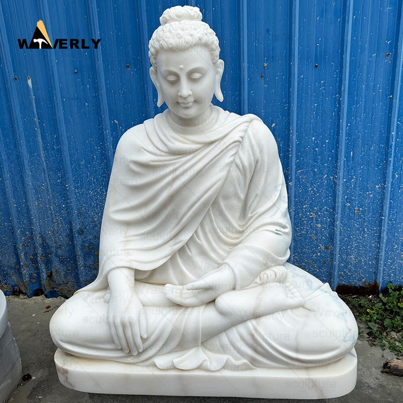 Home decor large marble buddha statues MBC24-9-1203