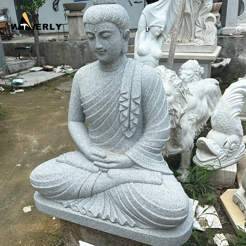 Custom granite sitting buddha staue sculpture MBC24-9-1903