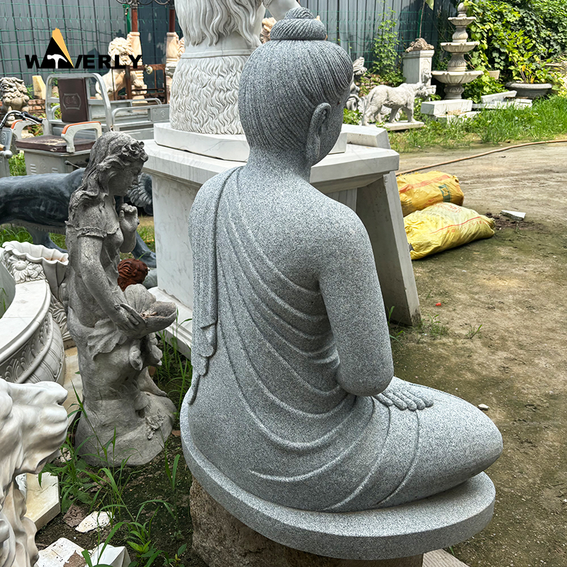 Custom granite sitting buddha staue sculpture MBC24-9-1903