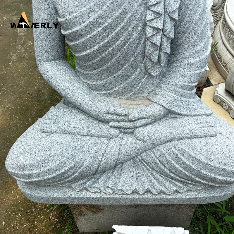 Custom granite sitting buddha staue sculpture MBC24-9-1903