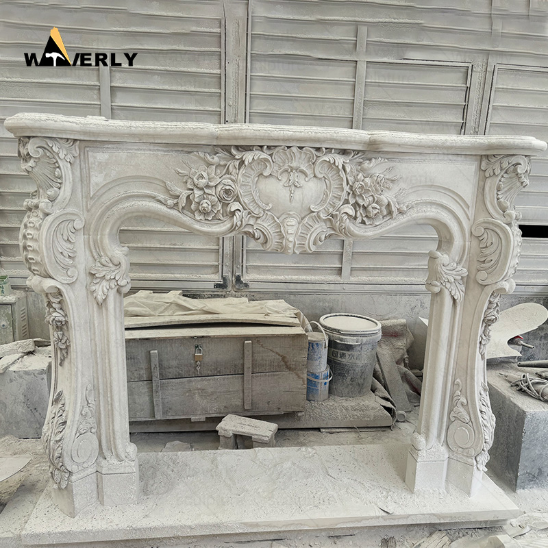 European style luxury fireplace surround CMF24-10-1002