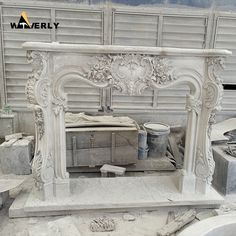 European style luxury fireplace surround CMF24-10-1002